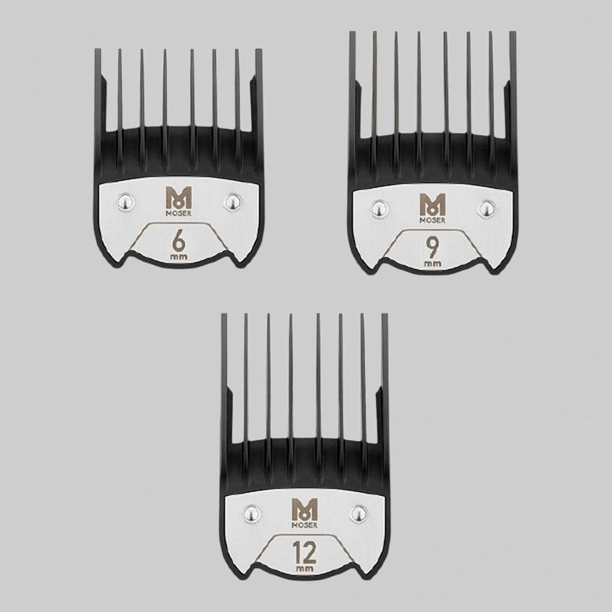 Набор из трех насадок премиум класса, 6мм, 9мм и 12мм к машинкам &quot;1854&quot;, &quot;1870&quot;, &quot;1871&quot;, &quot;1872&quot;, &quot;1874&quot;, &quot;1876&quot;, &quot;1877&quot;, &quot;188&quot;4, &quot;1885&quot;, &quot;1886&quot;, &quot;1887&quot;, &quot;1888&quot;, &quot;4212&quot;