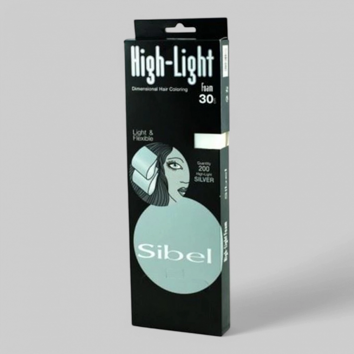 Бумага для окраски волос HI LITE серебрянная, 8,5х30 см, 200 шт.