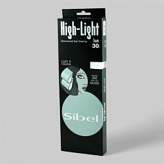 Бумага для окраски волос HI LITE серебрянная, 8,5х30 см, 200 шт.