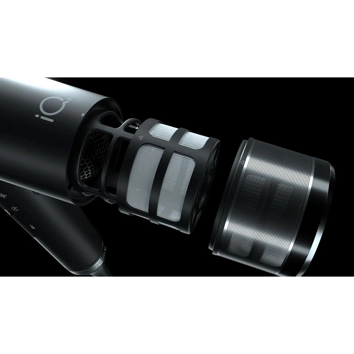 Электрофен для волос Ga.ma - IQ3 Perfetto с турбо кнопкой, 120 000 оборотов, черный (арт. PH6080.BK)