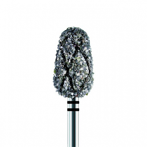 Алмазная конусная фреза с насечкой, с крупной крошкой 500грит,  диаметр 9мм. (тупая)