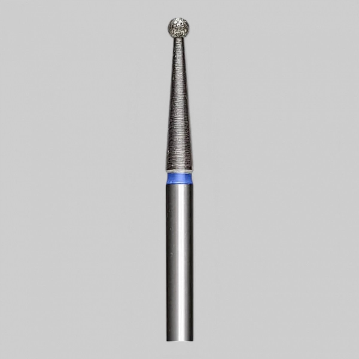 №02 Фреза алмазная шаровидная, синяя, диаметр 1,8 мм (средняя зернистость) 00874