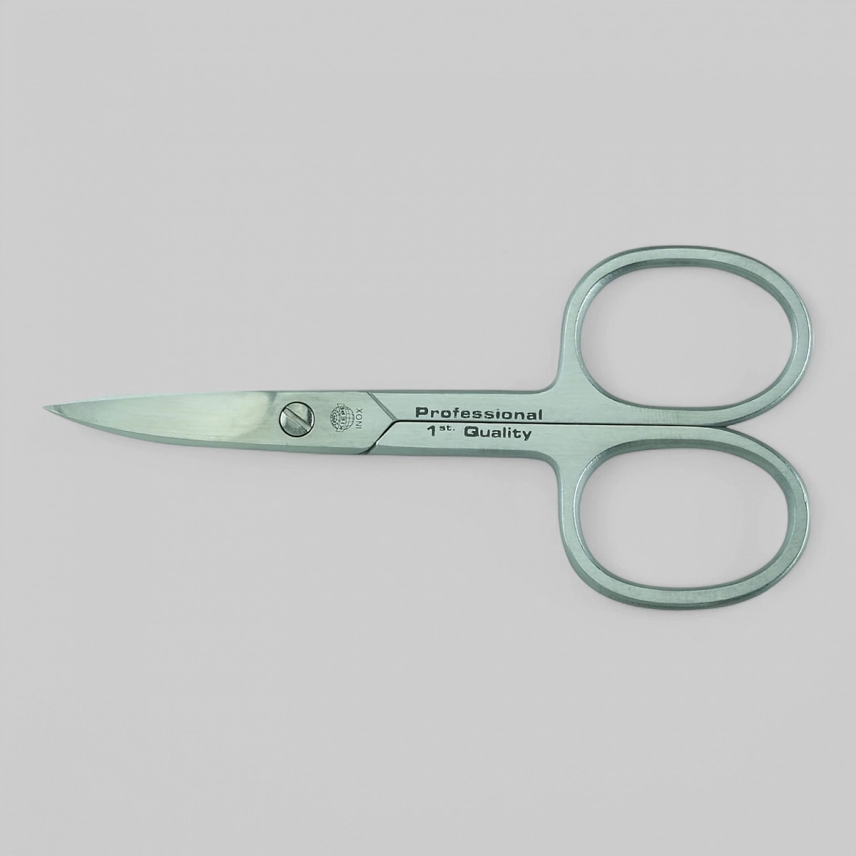 Ножницы для ногтей широккие изогнутые, матовые.