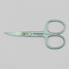 Ножницы для ногтей широккие изогнутые, матовые.