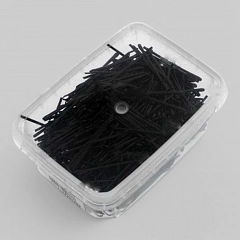 Невидимки дугообразные 50 мм, черные, упаковка 500 гр.224