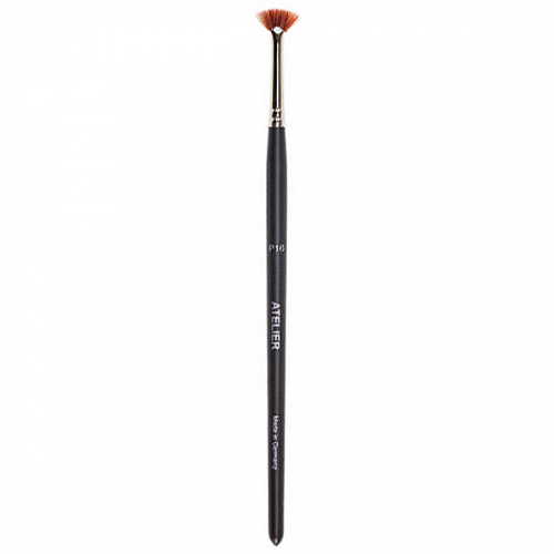 Кисть &quot;ATELIER №16&quot; веерная маленкая, для бровей и ресниц, синтетика.