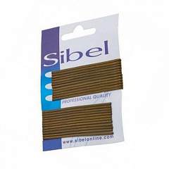 Невидимки дугообразные 70 мм коричневые, упаковка 24 шт.