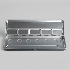 Пенал для акварели &quot;ATELIER&quot; на 6 цветов, металлический.