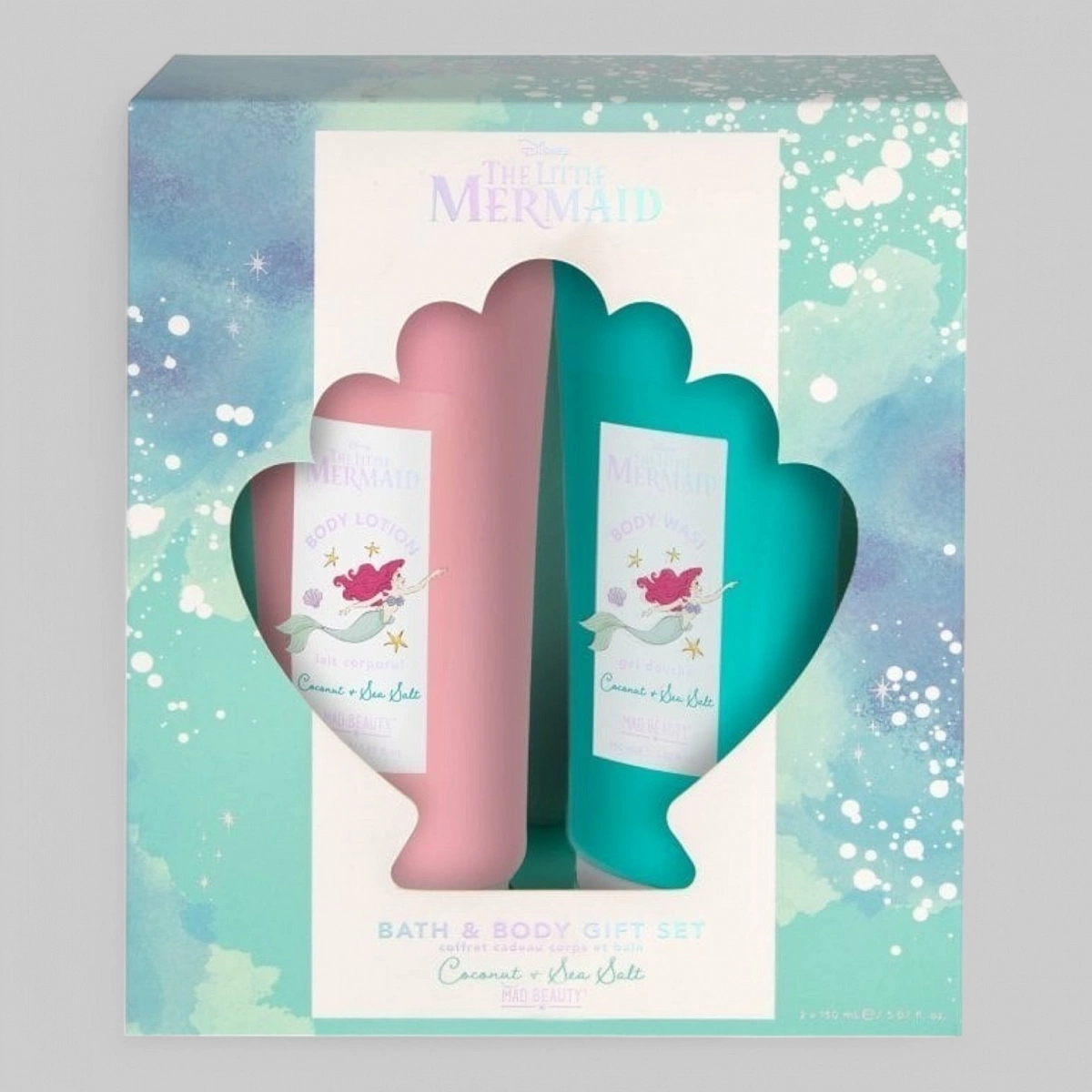 Подарочный набор для ванны и тела Disney - Ariel гель для душа и лосьон для тела по 150 мл. (арт. DLM-FG8452-6)