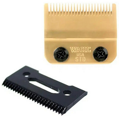 Ножевой блок Wahl — Gold Stagger-Tooth Blade 0,5–1,2 мм, титановое и DLC-покрытие для Magic Clip Gold (арт. 02161-716)