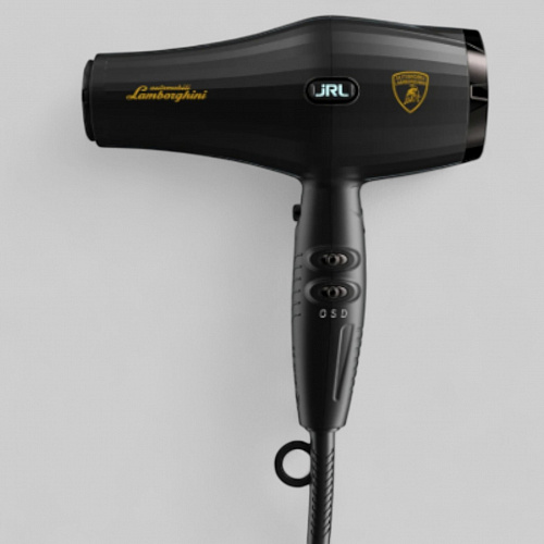 FORTE PRO LITE HAIR DRYER, BLACK-ФЕН ДЛЯ ВОЛОС &quot;JRL FORTE PRO LITE&quot; , ЦВЕТ ЧЕРНЫЙ, 2400W, с улучшенным DC мотором, с логотипом LAMBORGHINI, с функцией ионизации, LED индикатор, 2 режима температуры и скорости)