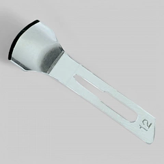 Лезвие полое, одноразовое для педикюра, №12.