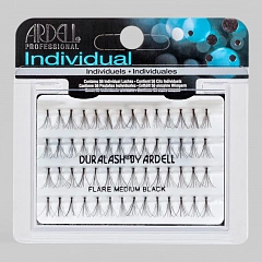 Ресницы пучковые &quot;DURALASH&quot; с узелками, черные (средние).