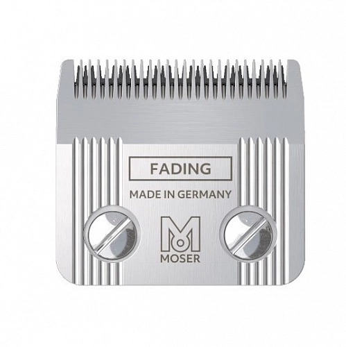 Машинка &quot;Moser-Primat Fading Edition&quot;- рабочая, регулируемый нож, 2 насадки, сеть 15w. (титаново\чёрная)