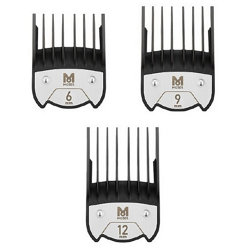 Набор из трех насадок премиум класса, 6мм, 9мм и 12мм к машинкам &quot;1854&quot;, &quot;1870&quot;, &quot;1871&quot;, &quot;1872&quot;, &quot;1874&quot;, &quot;1876&quot;, &quot;1877&quot;, &quot;188&quot;4, &quot;1885&quot;, &quot;1886&quot;, &quot;1887&quot;, &quot;1888&quot;, &quot;4212&quot;¶