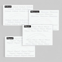 Трафареты для прорисовки контуров бровей, 4 вида.