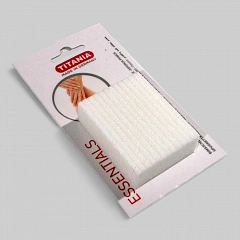 Пемза синтетическая для ног, экстра-жесткая, цвет белый, размер 6,5х5см.