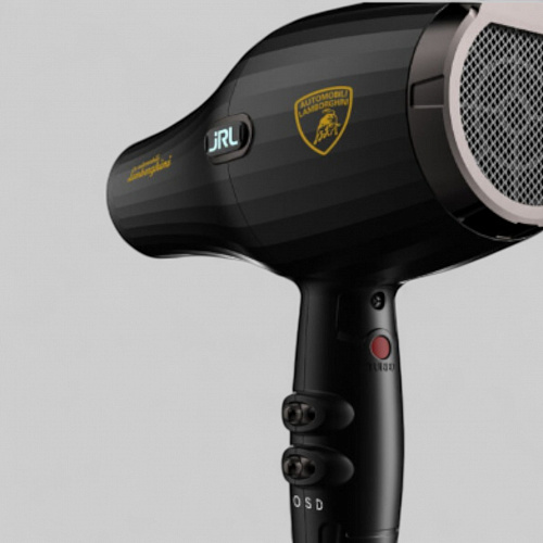 FORTE PRO LITE HAIR DRYER, BLACK-ФЕН ДЛЯ ВОЛОС &quot;JRL FORTE PRO LITE&quot; , ЦВЕТ ЧЕРНЫЙ, 2400W, с улучшенным DC мотором, с логотипом LAMBORGHINI, с функцией ионизации, LED индикатор, 2 режима температуры и скорости)