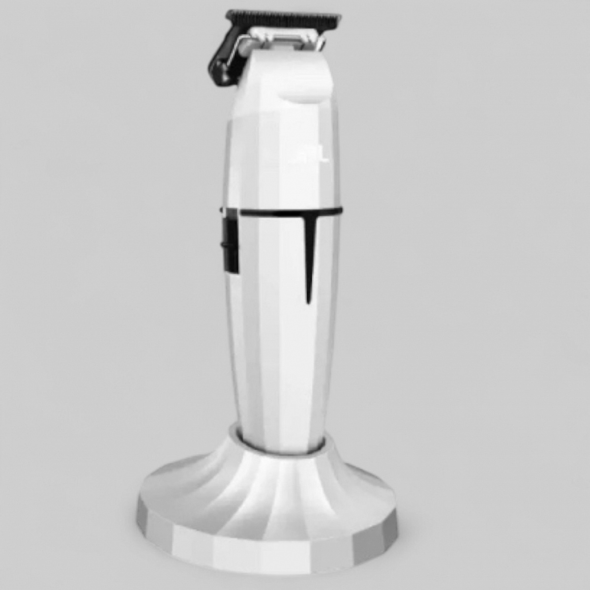 ONYX PROFESSIONAL CORDLESS HAIR TRIMMER WHITE-МАШИНКА ДЛЯ СТРИЖКИ ВОЛОС &quot;JRL ONYX CORDLESS WHITE&quot;/ОКАНТОВОЧНАЯ, ЦВЕТ-БЕЛЫЙ /роторный мотор, 8200 об/мин), T-образный ножевой блок &quot;ONYX EZ-GAP M&quot; 40мм, 5 насадок: 1,5 мм-10мм, 3.5ч работ