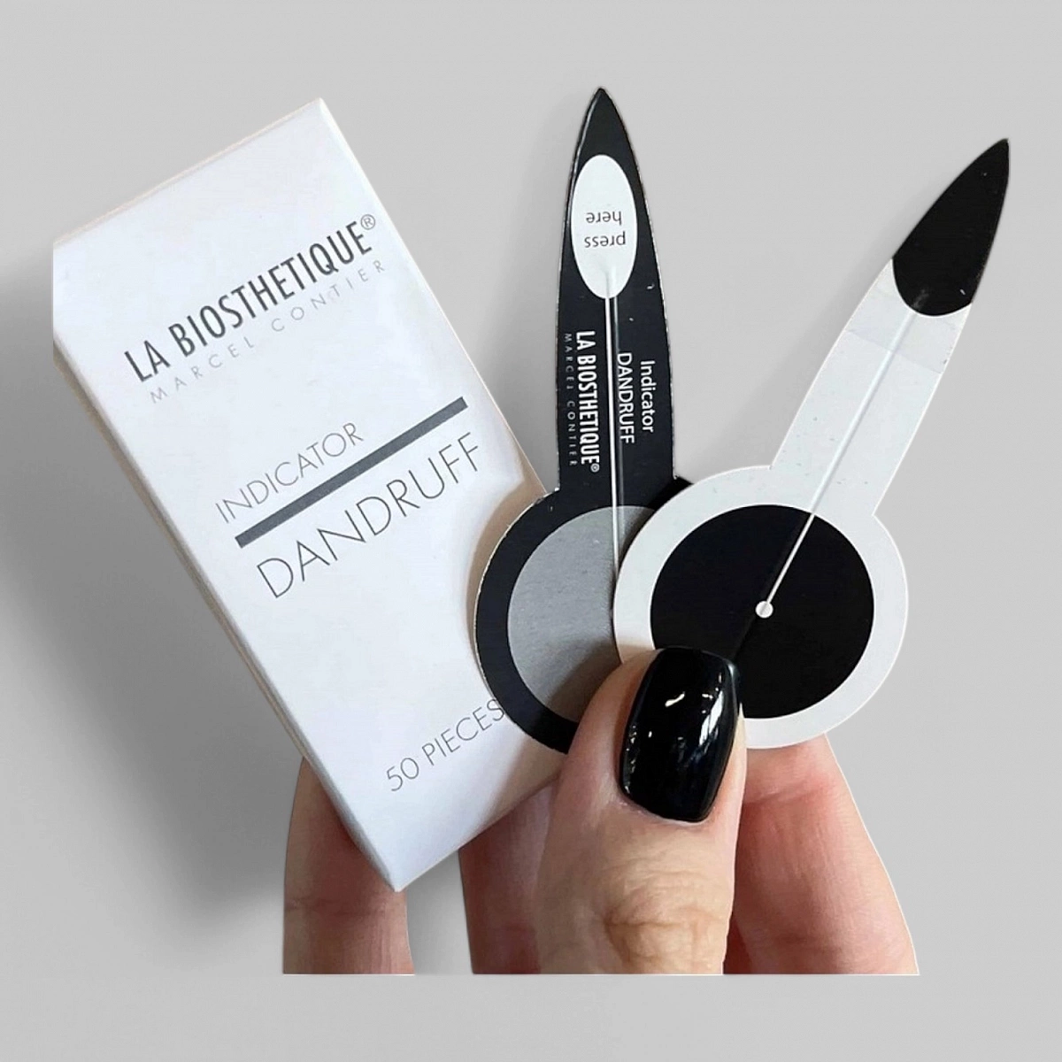 Scalp Check Indicators Dandruff - Индикатор для тестирования кожи головы на наличие перхоти, 50шт.