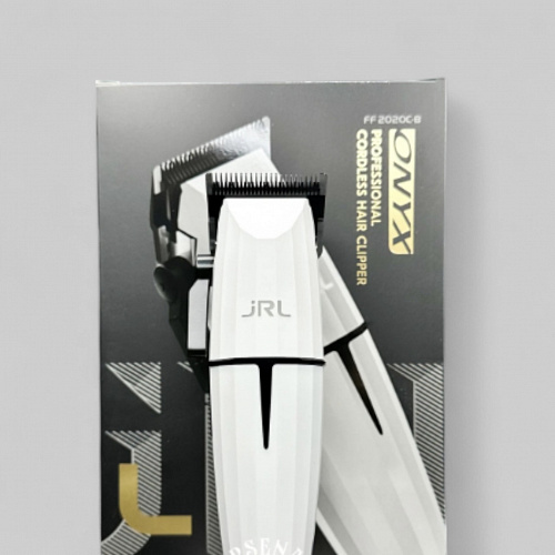 ONYX PROFESSIONAL CORDLESS HAIR CLIPPER WHITE-МАШИНКА ДЛЯ СТРИЖКИ ВОЛОС &quot;JRL ONYX CORDLESS WHITE&quot;, ЦВЕТ БЕЛЫЙ/МАШИНКА  рабочая, роторный мотор, 2 скорости (6000 и 7500 об/мин), технология Reset IQ Charge, нож 45мм, высота среза 0-3,5мм, 10 насадок: 1