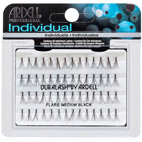 Ресницы пучковые &quot;DURALASH&quot; с узелками, черные (средние).